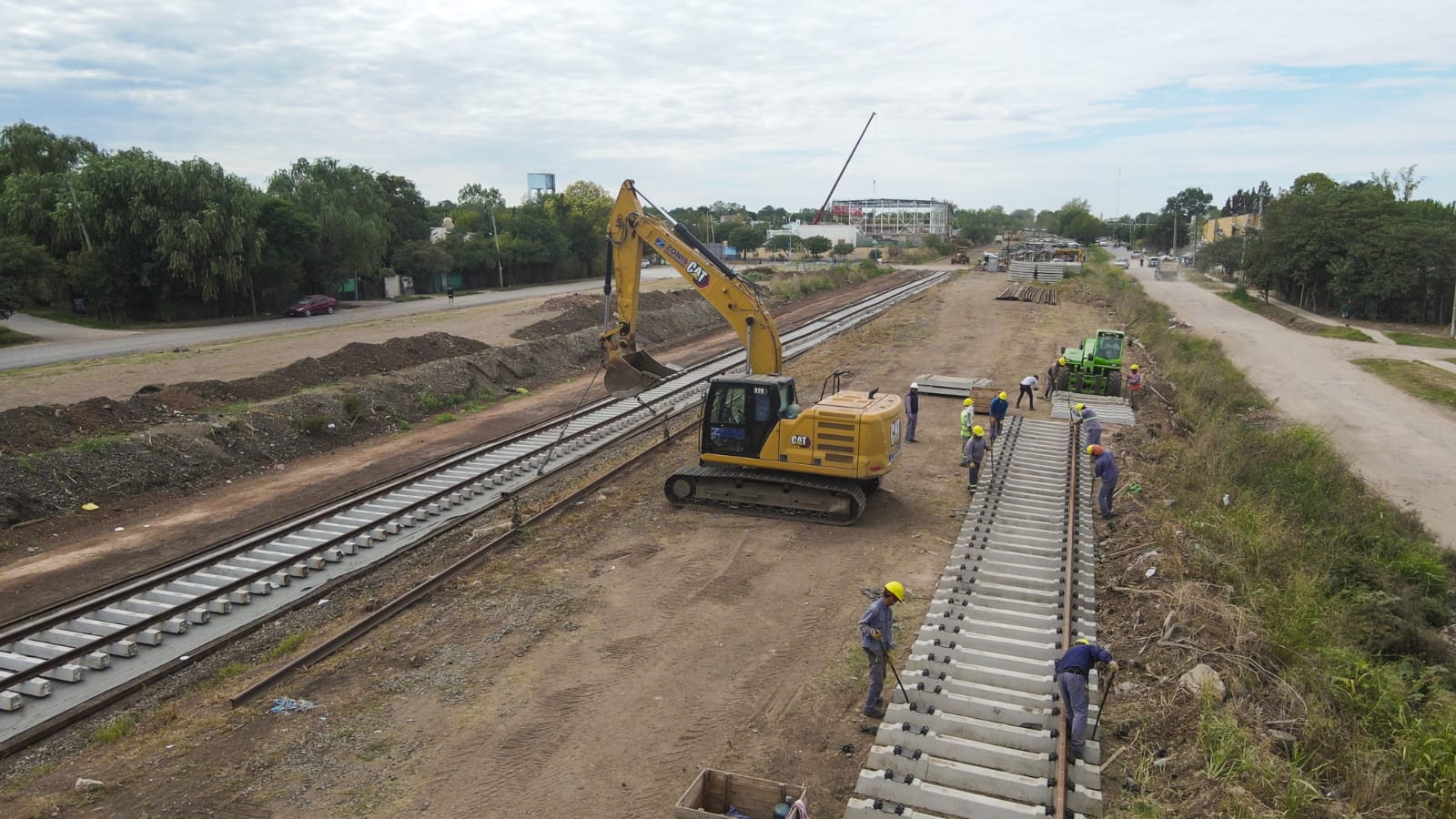Avanzan las obras del ramal Victoria-Capilla: La renovación llega a Maquinista Savio